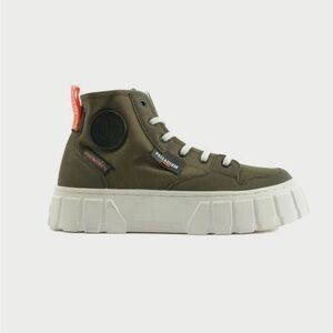 New in Box Palladium Pallatower HI  High-Top Sneakers 8.5 Olive